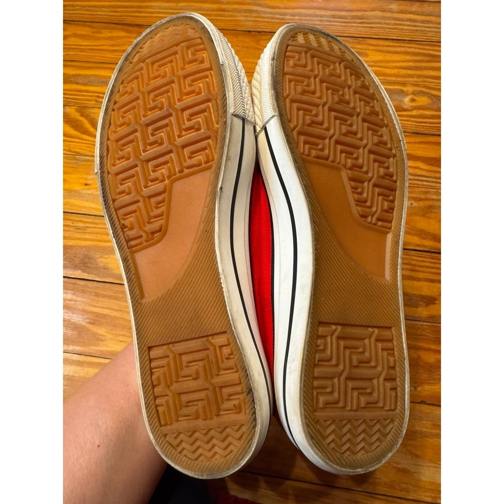Jenn Ardor Red Canvas Sneakers Size 8.5 - Picture 9 of 11